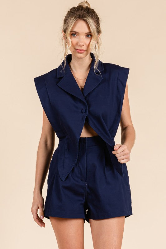 BLAZER DENIM ROMPER